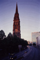 Hamburg bei Nacht, St. Nikolai-Kirche, Willy-Brandt-Straße