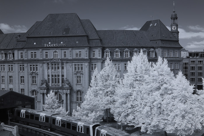 Infrarot-Fotografie 830 nm, Heiligengeistbrücke, Infrarot-Fotografie